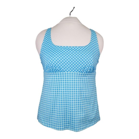 Lands End Tankini Swim Top 18 Square Neck Underwire Bra Tummy Control Swimsuit - Picture 14 of 15